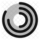 Radial Radial Halftone Circle Halftone Effect Icon