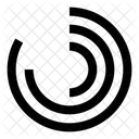 Radial Radial Halftone Circle Halftone Effect Icon