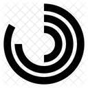 Radial Radial Halftone Circle Halftone Effect Icon