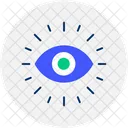Radiating Eye Vision Perception Icon