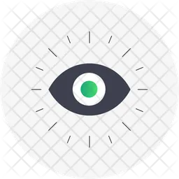 Radiating Eye  Icon