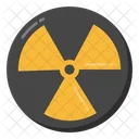 방사선 경고 방사선 경보 방사성 아이콘