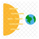 Radiation Sun Earth Icon