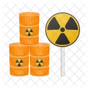 Radiation Waste Danger Icon
