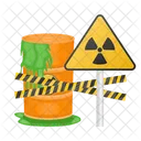 Radiation Waste Danger Icon