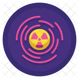 Radiation Wave  Icon