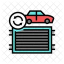 Radiator Replacement Color Icon