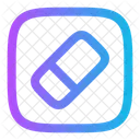 Radiergummi Quadrat Symbol