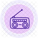 Icono De Linea De Radio Icono