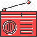 라디오 멀티미디어 라디오 방송국 아이콘
