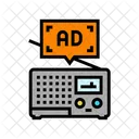 Radio Advertising Media Icon