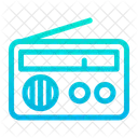 음악 오디오 라디오 방송국 아이콘