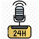 Radio 24 Hours 24 Hours Service Icon