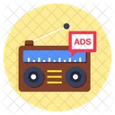 Radio Ad Radio Advertisement Microphone Ad Icon