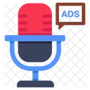 Radio Ad Radio Advertisement Microphone Ad Icon