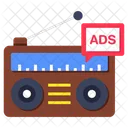 Radio Ad Radio Advertisement Microphone Ad Icon