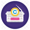 Radio Broadcast Copyright Radio Broadcast Vintage Communication Icon