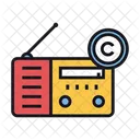 Radio Broadcast Copyrightradio Fm Antenna Icon