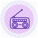 Icone Ligne Radio Icône