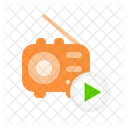 Radio Virar Tocar Ícone