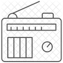 Radio Thinline Icon Icon