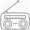 Radio Thinline Icon Icon