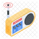Radio Set Radio Antenna Audio Broadcasting Icon