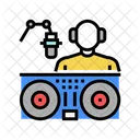 DJ Radio Moderator Symbol