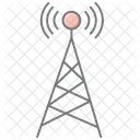 Radio Tower Lineal Color Icon Icon