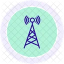 Radio Tower Line Icon Icon