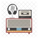 Radio with cassette  Icon