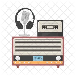 Radio with cassette  Icon