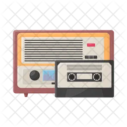 Radio with cassette  Icon