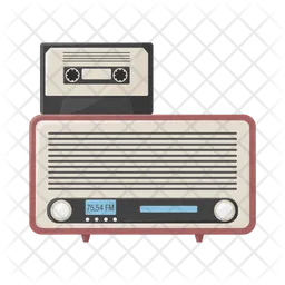 Radio with cassette  Icon