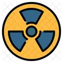 Radioactive Nuclear Sign Icon