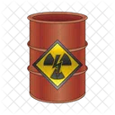 Radioactive Barrel Barrel Radioactive Icône