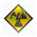 Radioactive Caution Nuclear Sign Radioactive Symbol Icône