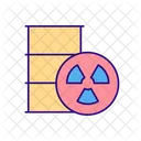 Radioactive Waste Container Icon