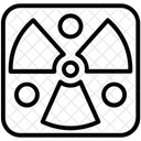 Radioactivo Riesgo Biologico Desintegracion Nuclear Icono