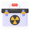 Biowaffe Atombatterie Strahlungsbatterie Symbol