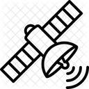 Radiodifusion Geoestacionario Satelite Moderno Icono
