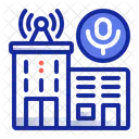 Radiosender Gebaude Antenne Symbol