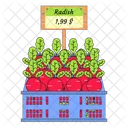 Radish Vegetable Vegetable Basket Icon