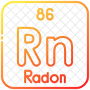 Radon Chemistry Periodic Table Icon