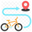 Fahrrad Stadt Spur Symbol