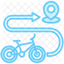 Fahrrad Stadt Spur Symbol