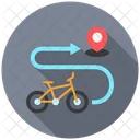 Fahrrad Stadt Spur Symbol