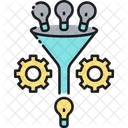 Verfeinerung Verkaufstrichter Funnel Hacking Symbol