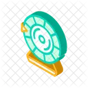 Lottery Wheel Isometric Icon