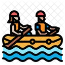 Rafting Canoe Sports Icon